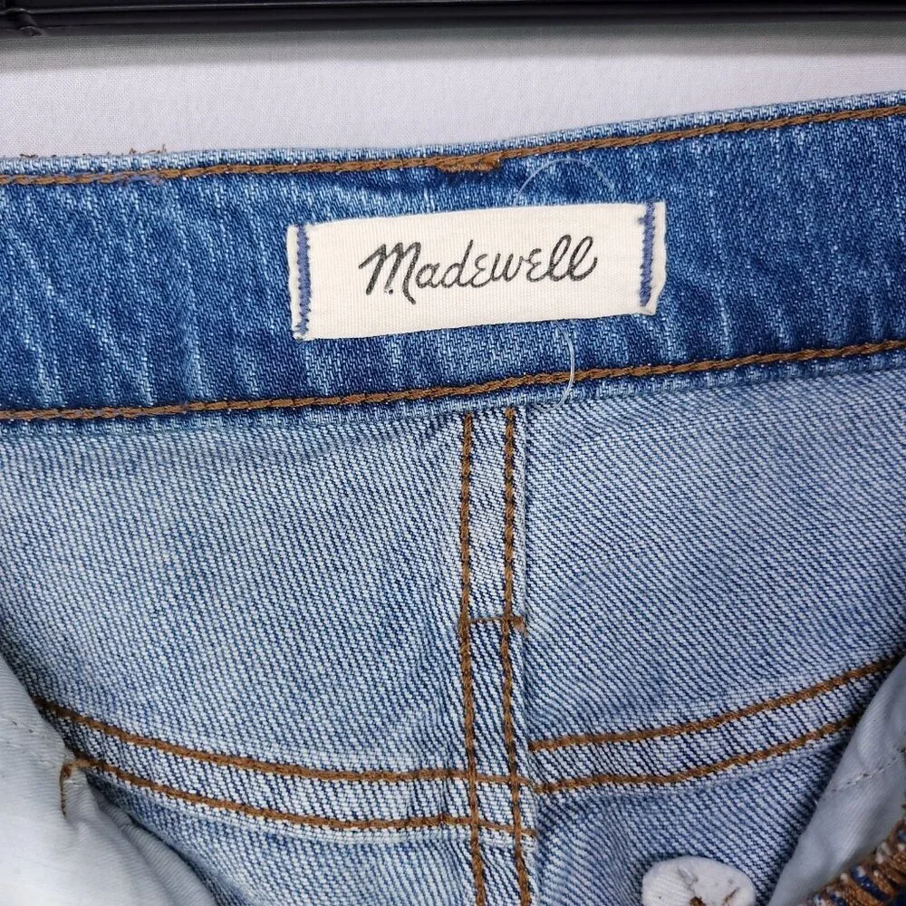 Madewell Jeans 11" High-Rise Flare Women's Size 24 Medium Wash Stretch - Picture 10 of 14